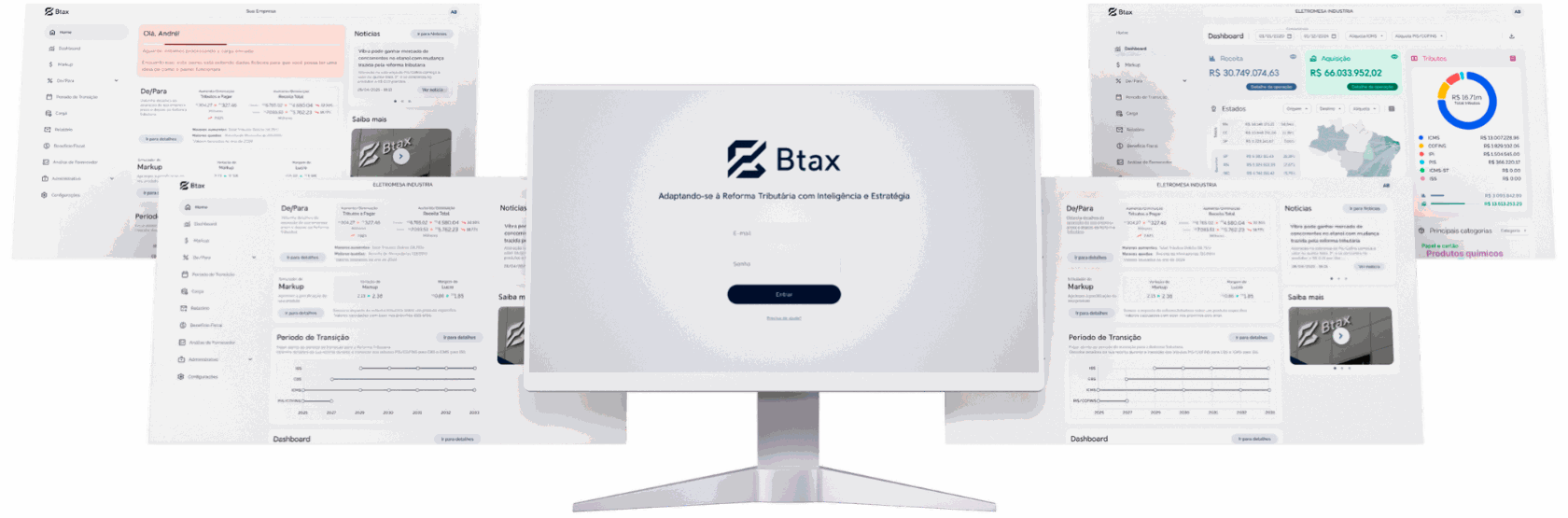 Ecossistema da plataforma Btax